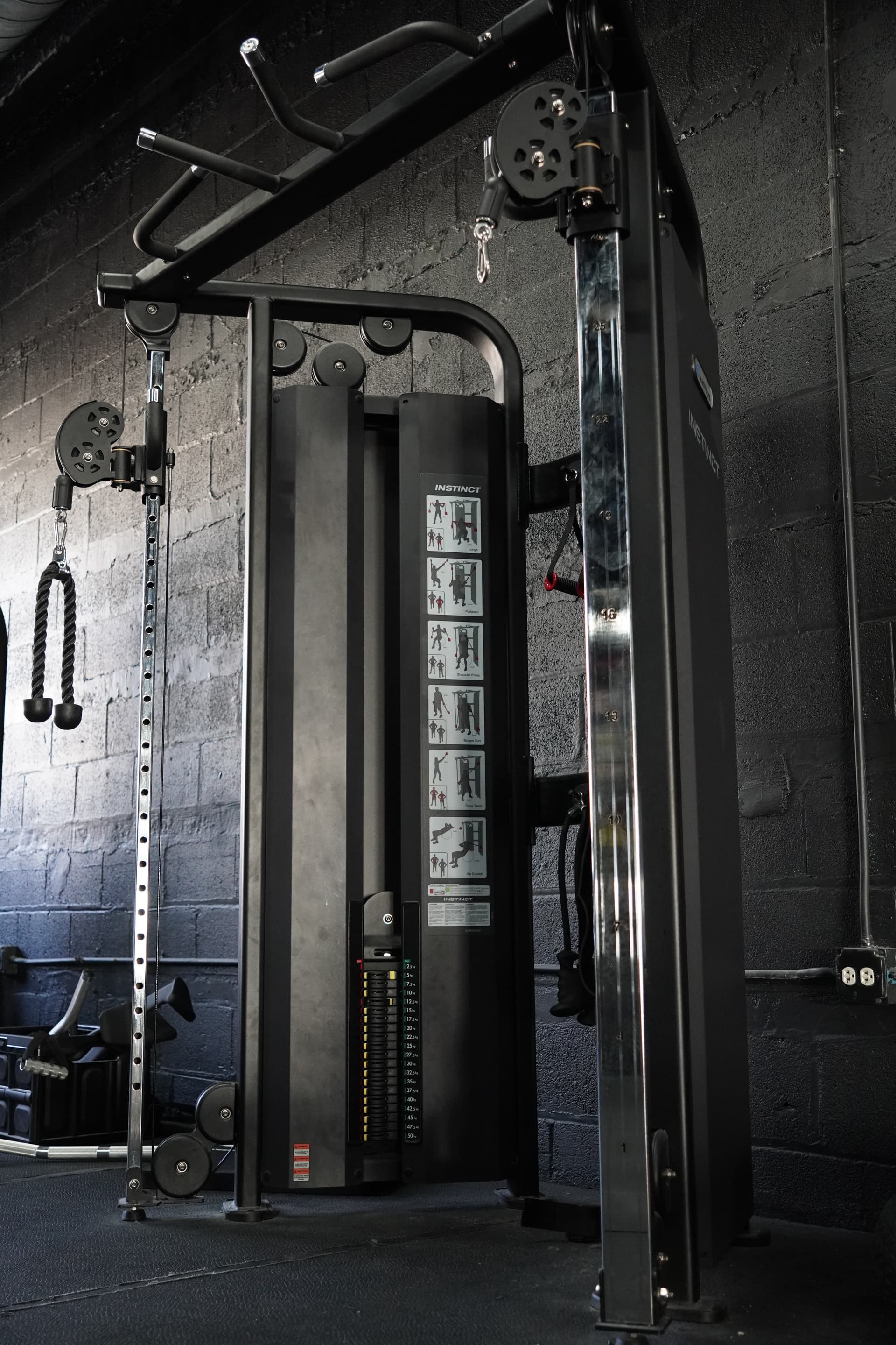 Dual cable pulley functional trainer