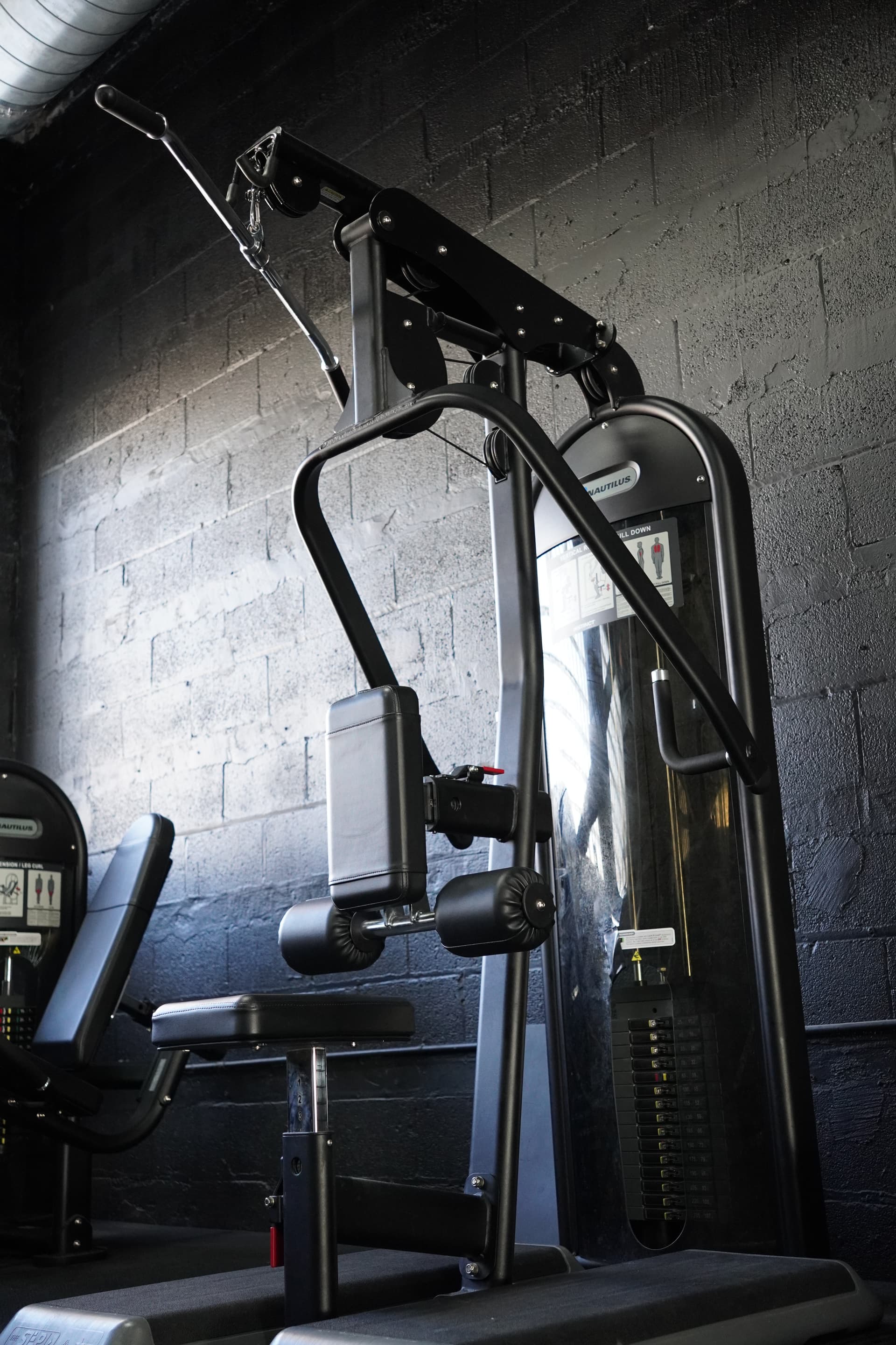 Nautilus lat pulldown and lat row duo